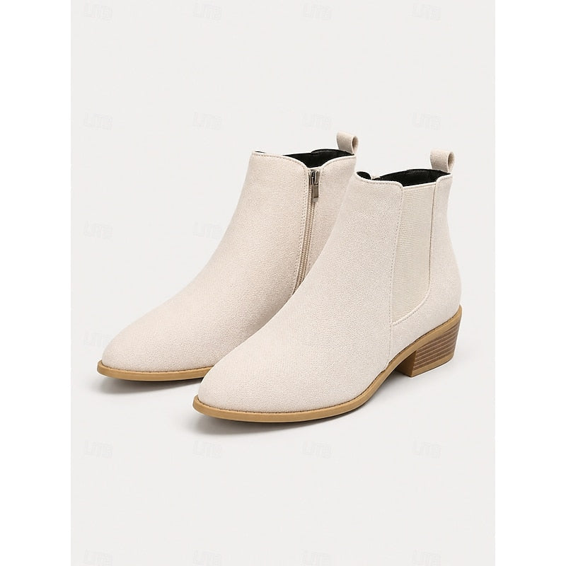 Women's Pointed-Toe Booties with Side Zip – view 5