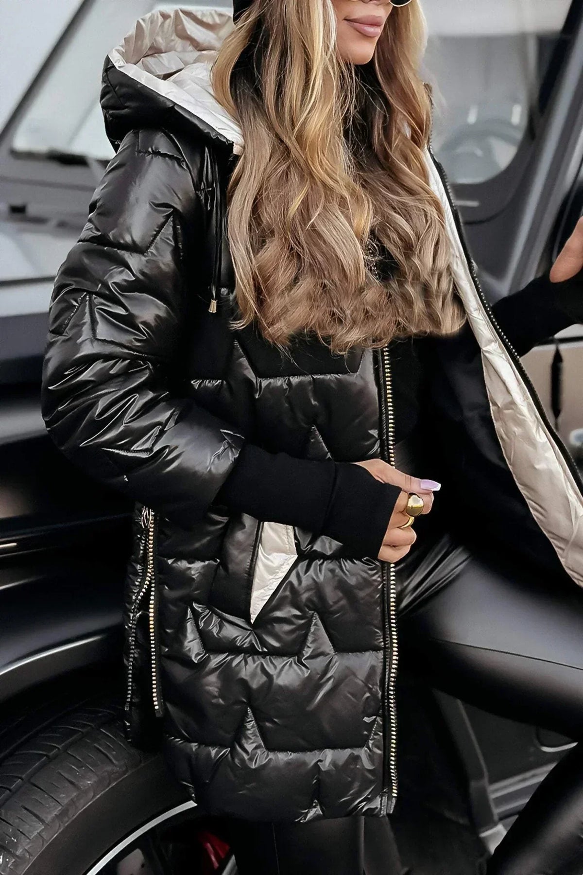 Women's Fitted Thermal-Lined Cold-Weather Coat – view 6