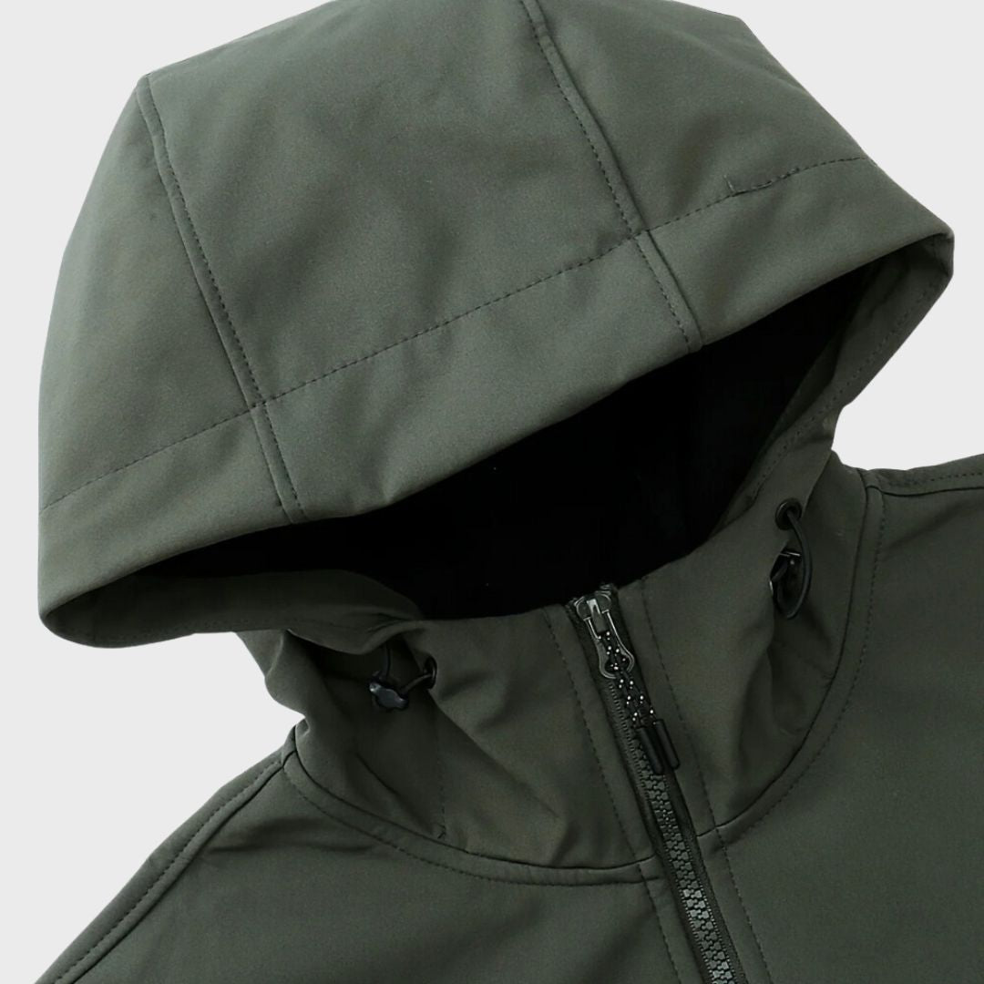 Men's Water-Repellent Hood-Detail Softshell Jacket – view 5