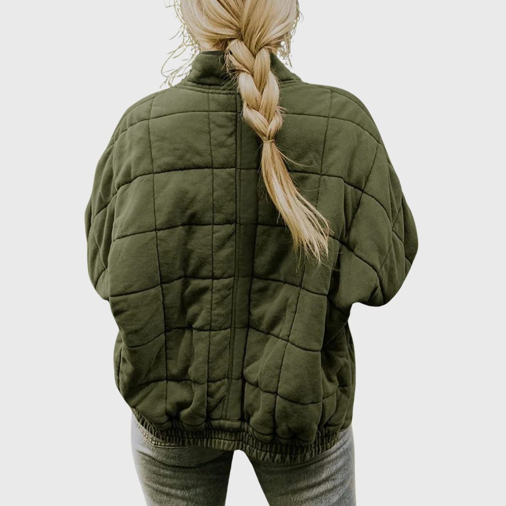 Women's Padded Relaxed-Fit Bomber Jacket – view 6