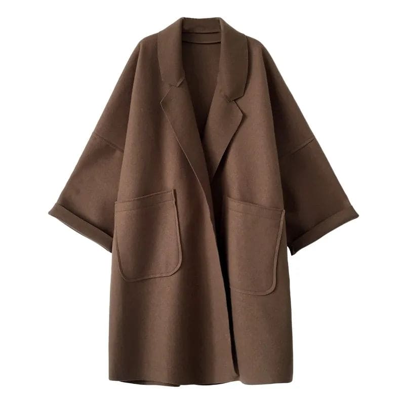 Women's Loose-Fit Wool Blend Trench Coat – view 5