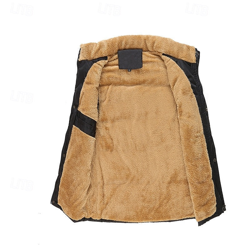 Men's Sherpa-Backed Puffer Vest – view 4