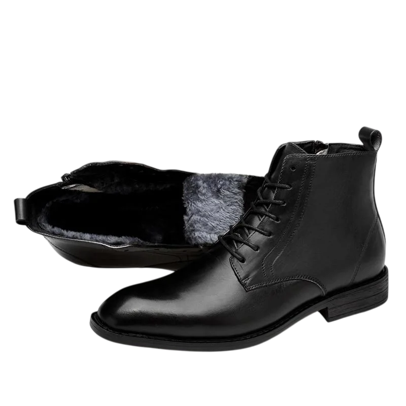 Men's Leather Tie-Front Ankle Boots – view 3