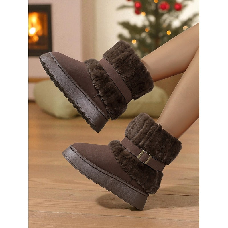 Women's Fur-Trimmed Booties – view 4
