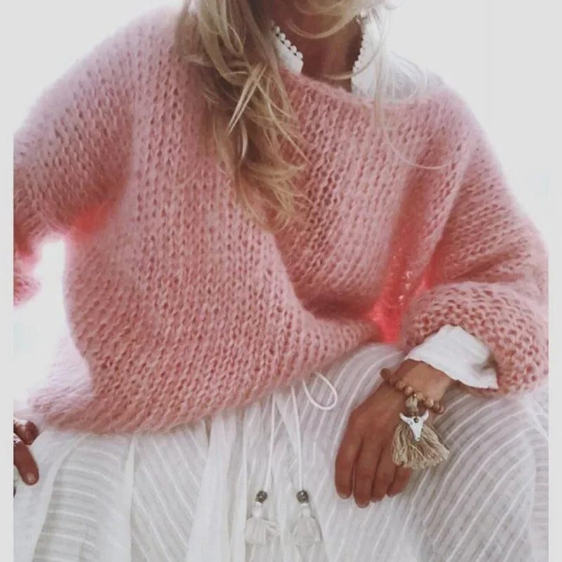 Women's Mohair Knit Relaxed-Fit Pullover – view 7