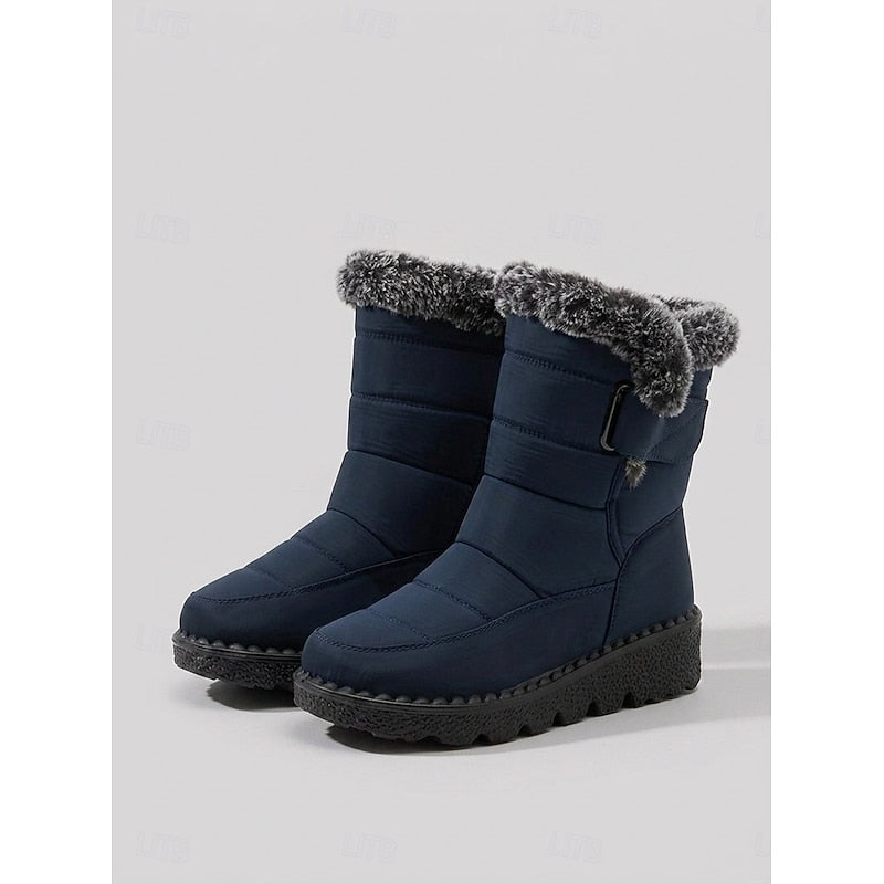 Women's Padded Cold-Weather Boots – Blue