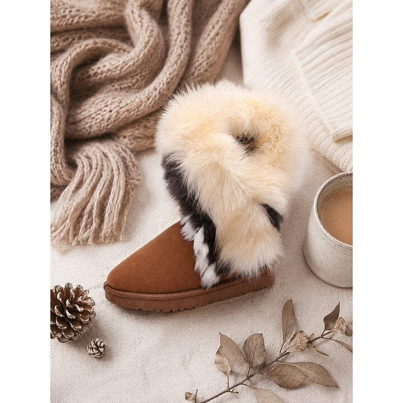 Women's Fluffy-Trim Pull-On Cold-Weather Boots – view 5