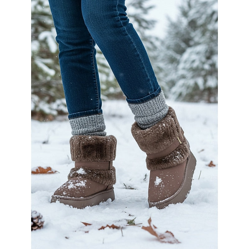 Women's Fur-Trimmed Booties – view 6