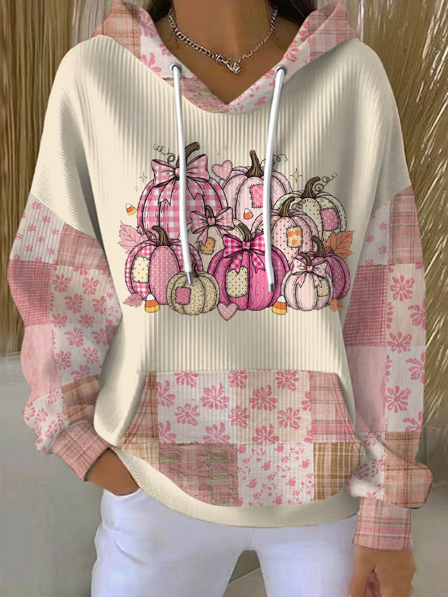 Women's Relaxed-Fit Thanksgiving Pumpkin Hoodie for Everyday Wear – view 1