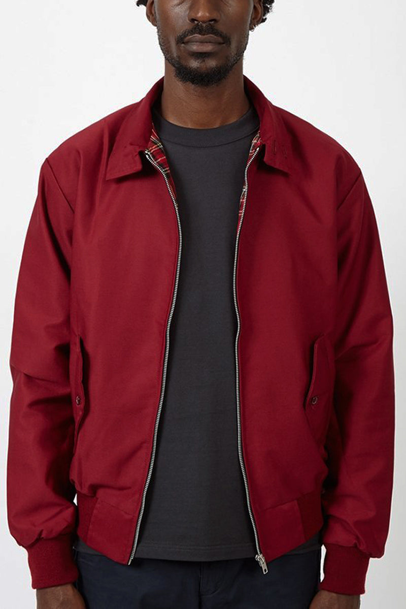 Men's Tartan-Lined Harrington Full-Zip Jacket – view 8