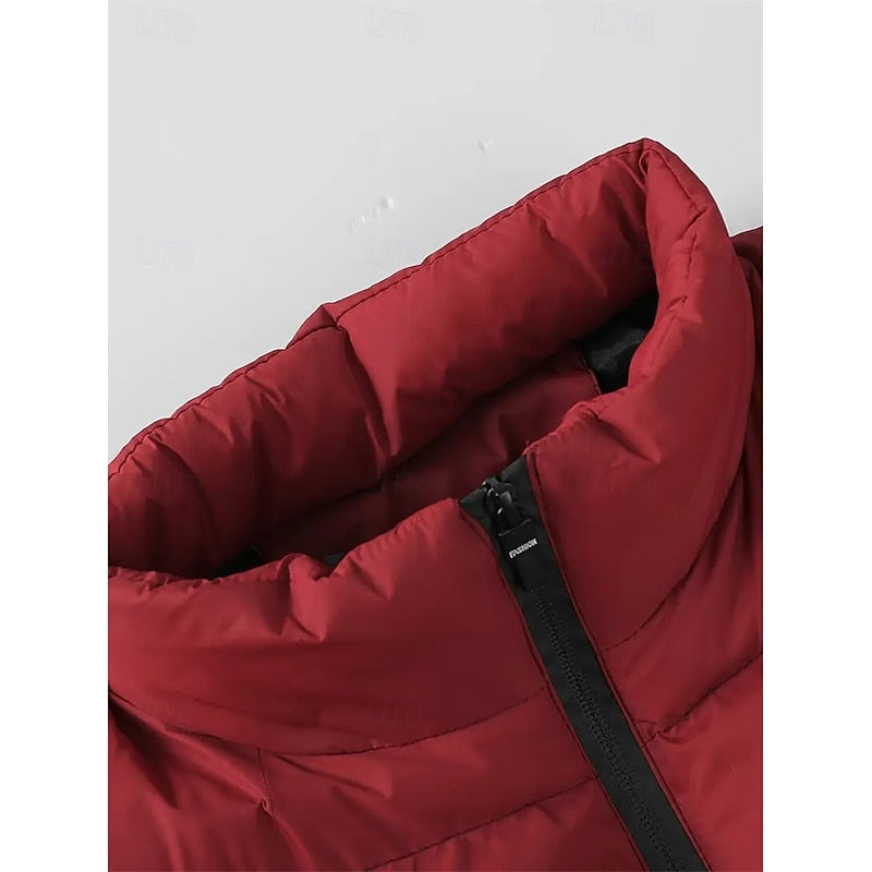Men's Padded Puffer Vest with Stand Collar – view 4