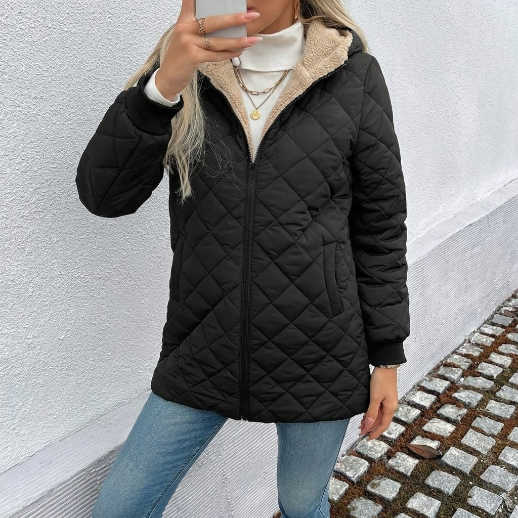 Women's Hood-Detail Longline Puffer Coat – view 3