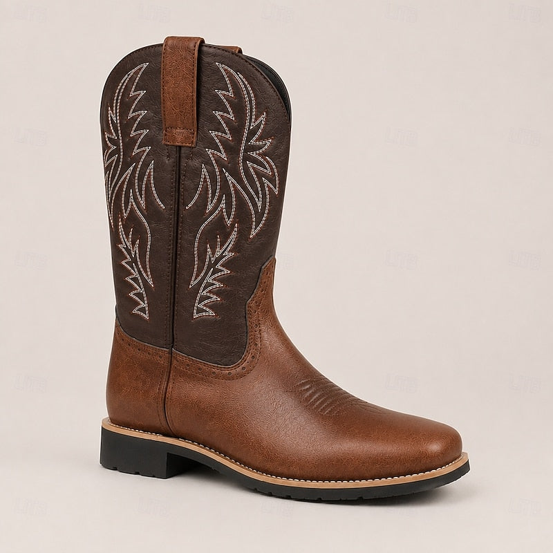 Men's Timeless Two-Tone Western Cowboy Boots – view 4