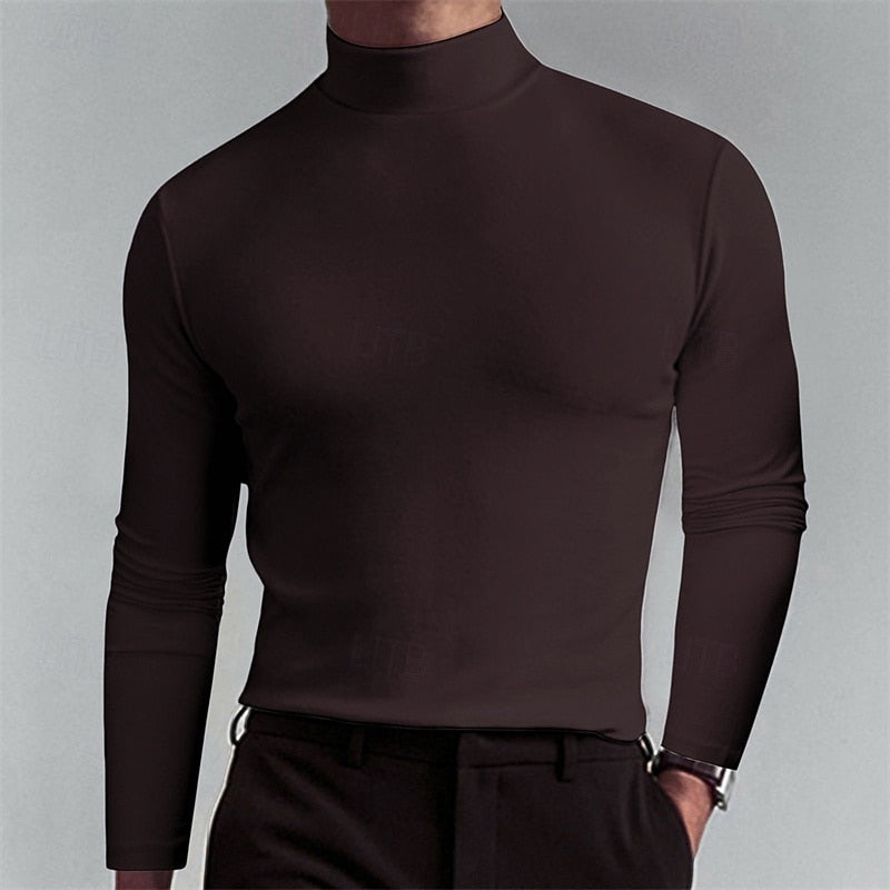 Men's Timeless Fit Roll-Neck Knit Pullover – view 8