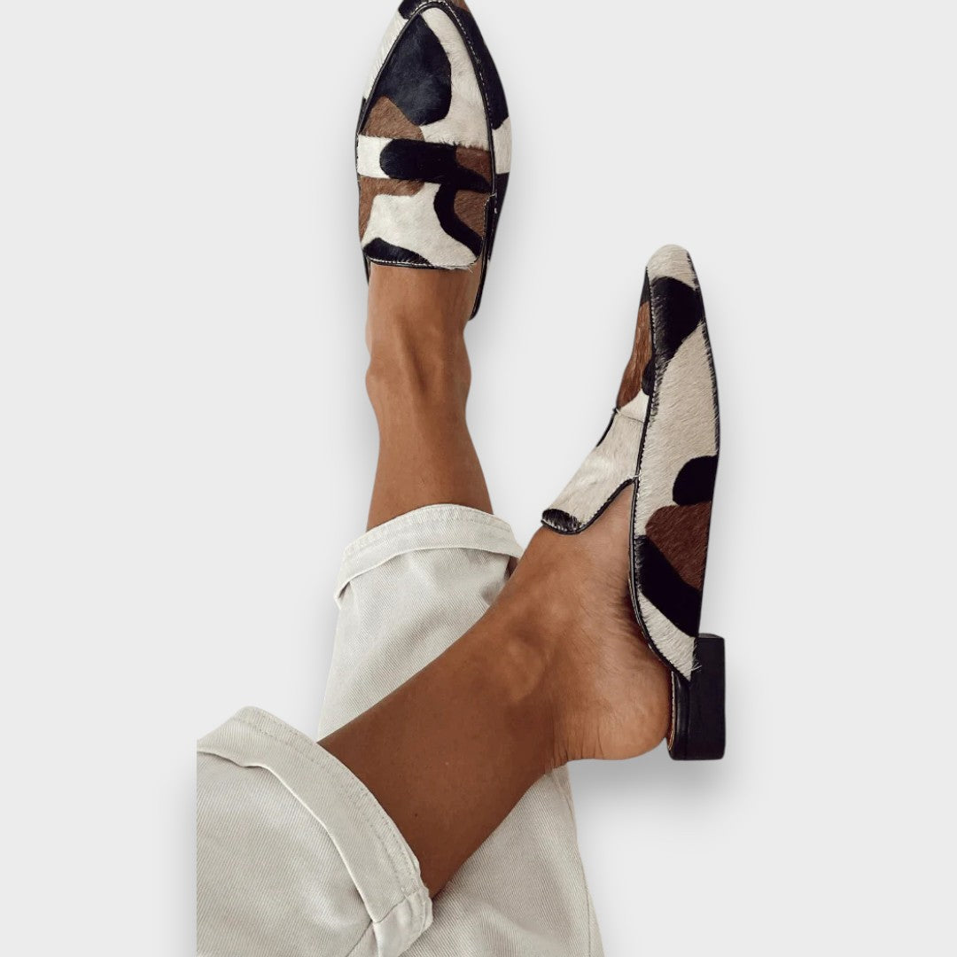 Women's Print-Detail Loafer Mules – view 2
