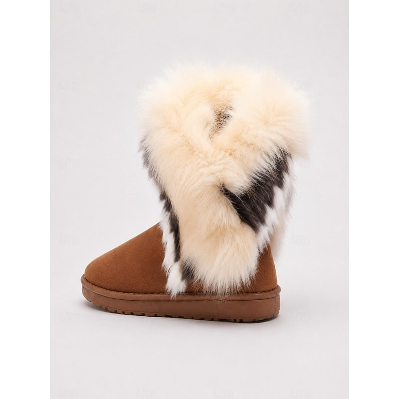 Women's Fluffy-Trim Pull-On Cold-Weather Boots – view 3