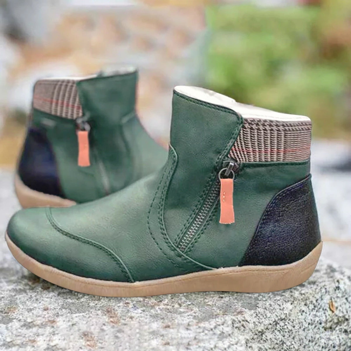 Women's Weatherproof Side-Zip Booties – Green