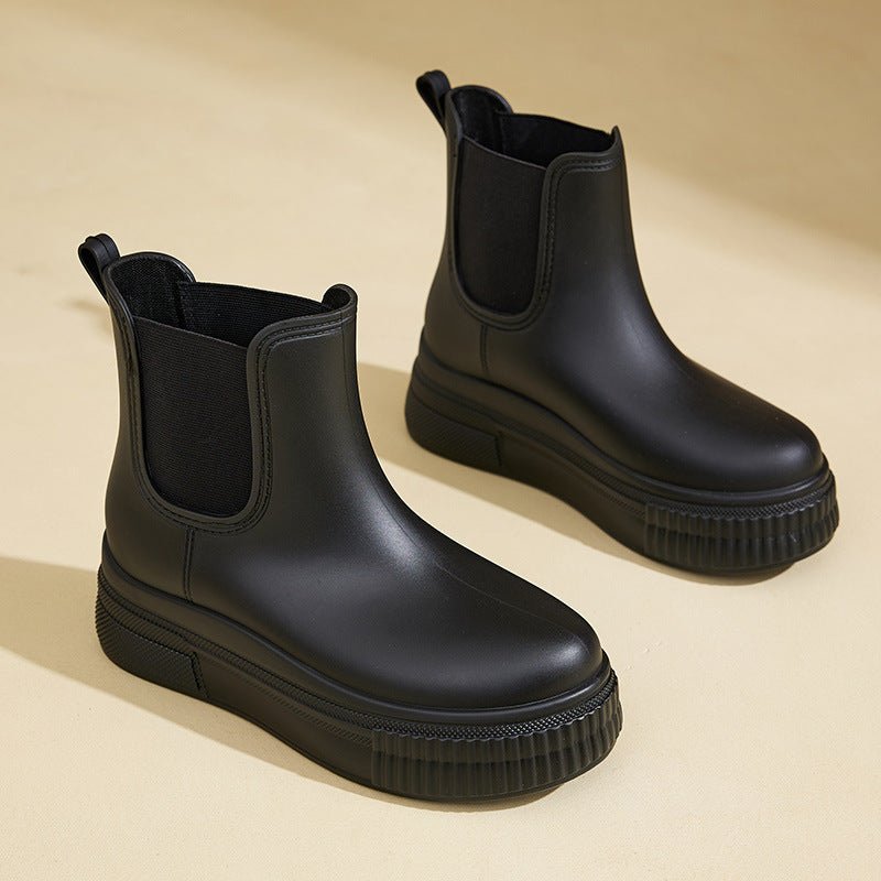 Women's Weatherproof Platform-Sole Chelsea Rain Boots – view 3