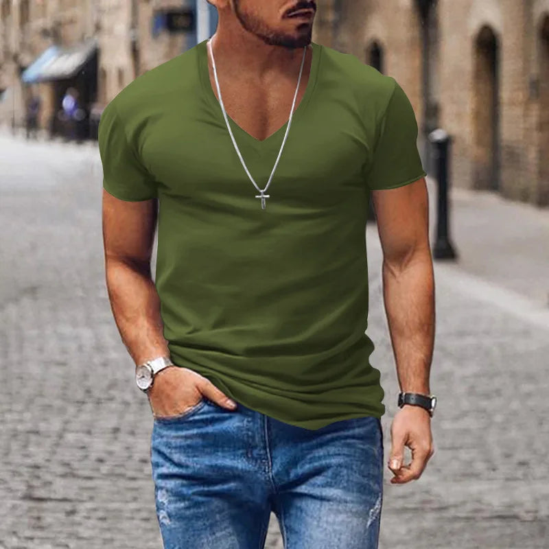 Men's Tailored V-Neckline T-Shirt – view 6