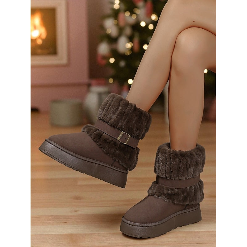Women's Fur-Trimmed Booties – view 3