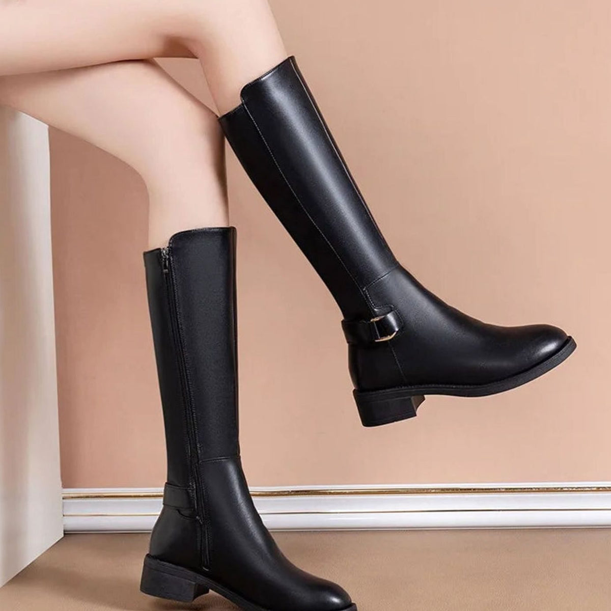 Women's Back-Zip Knee-High Boots – view 2