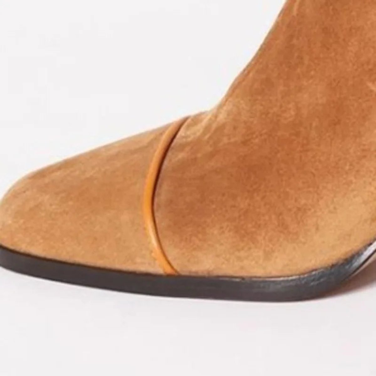 Women's Block-Heel Suede-Finish Leopard-Toe Booties – view 5