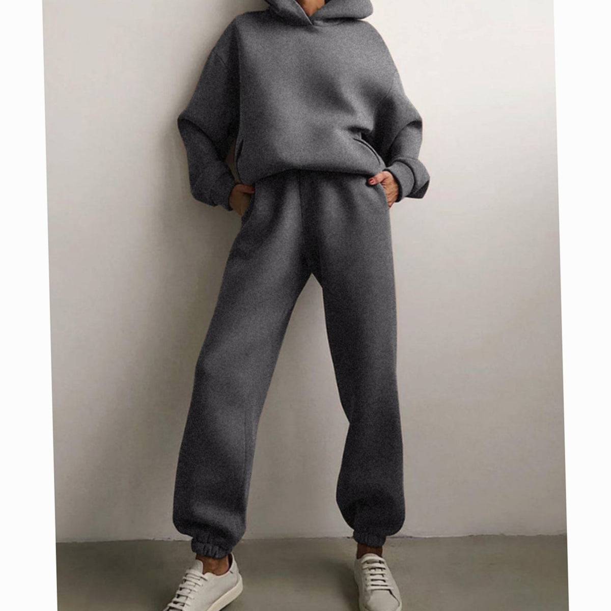 Women's Everyday Loose-Fit Hoodie Jogger Set – view 8