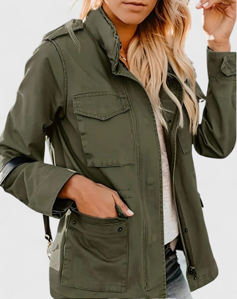Women's Light-Weight Utility Jacket with Drawstring Waist – view 3