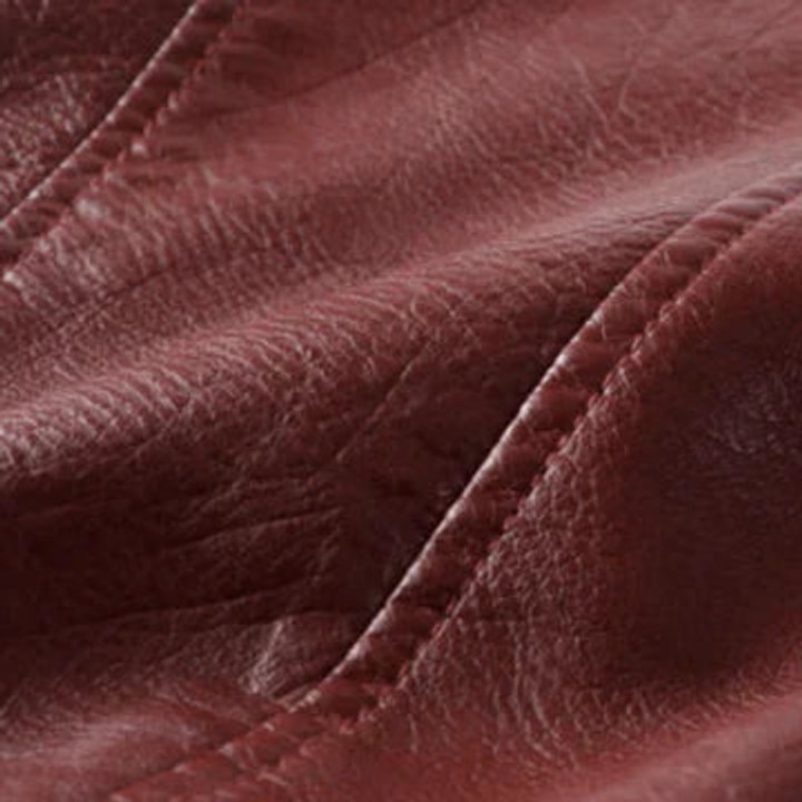 Women's Crop-Length Belt-Detail Faux Leather Jacket – view 6