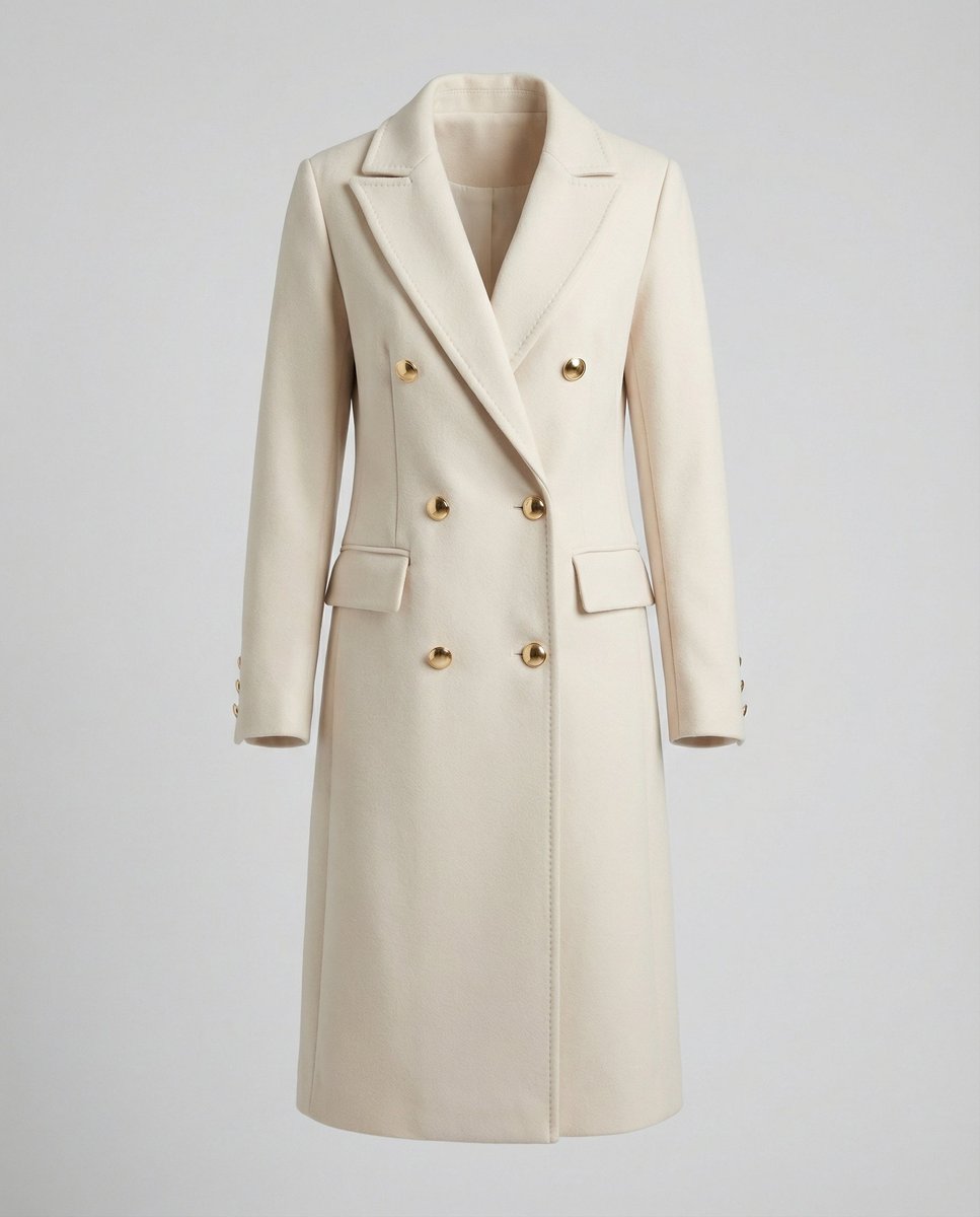 Women's Double-Breast Long Sleeve Mid-Length Overcoat – view 5