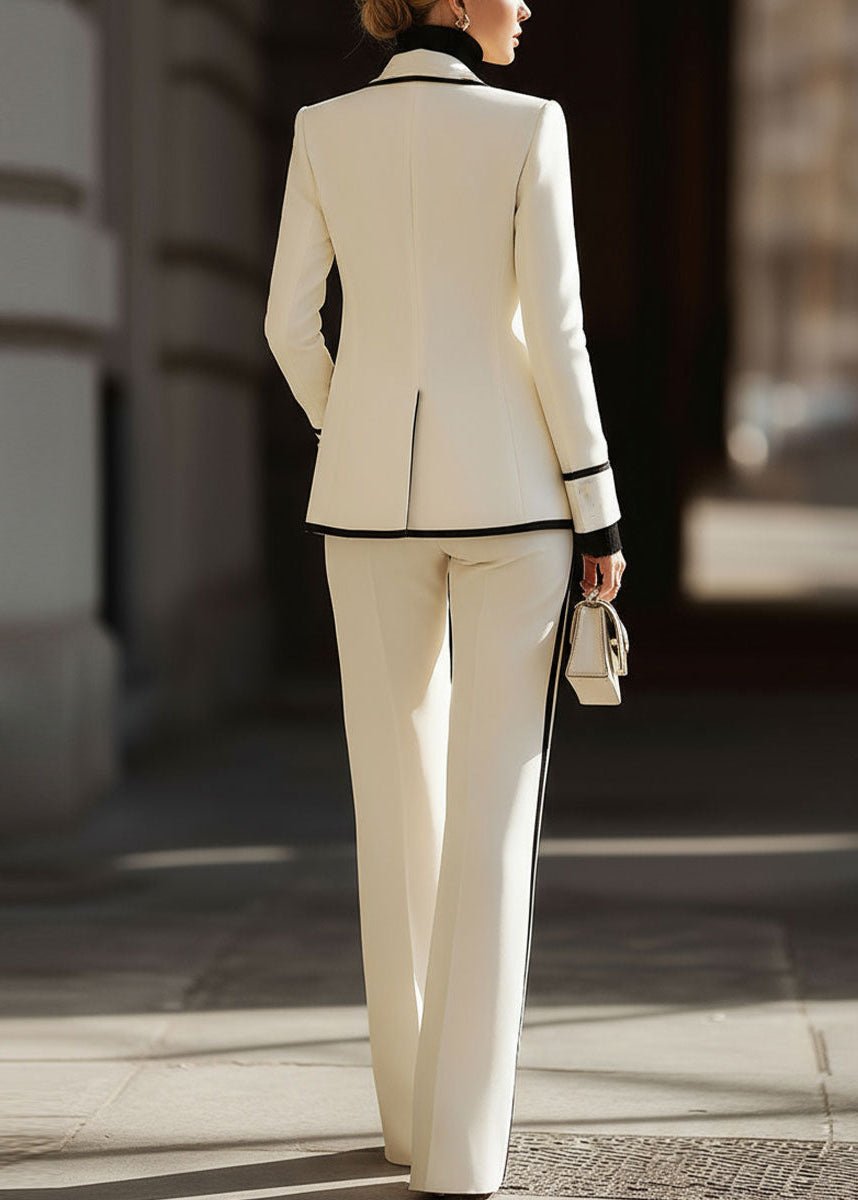 Women's Double-Breast Blazer Wide-Cut Suit Set – view 5