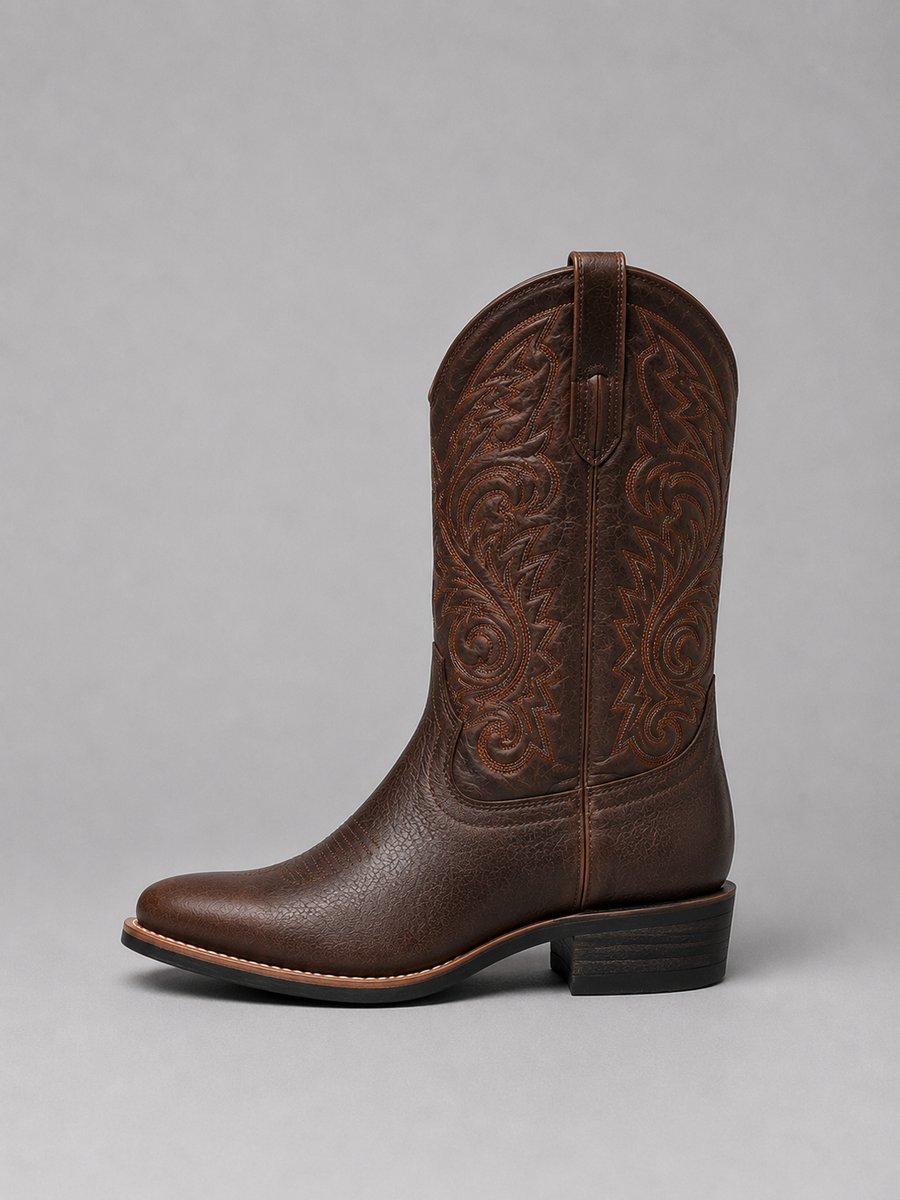Women's Embroidery-Detail Leather Western Booties – view 4