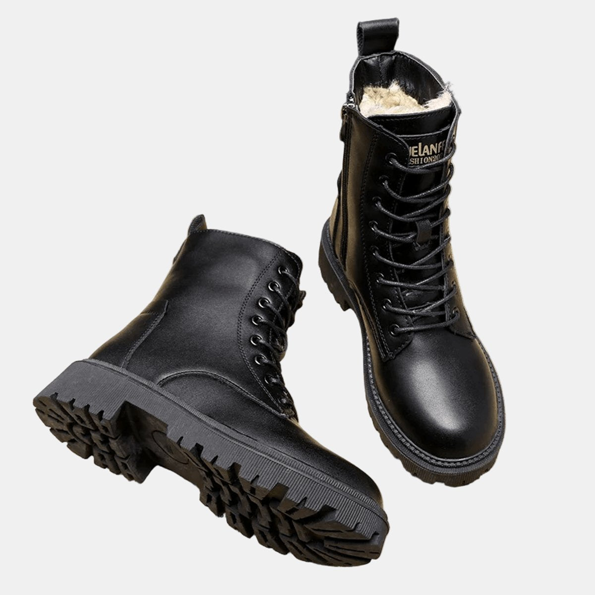 Women's Leather-Look Tie-Front Booties – view 2