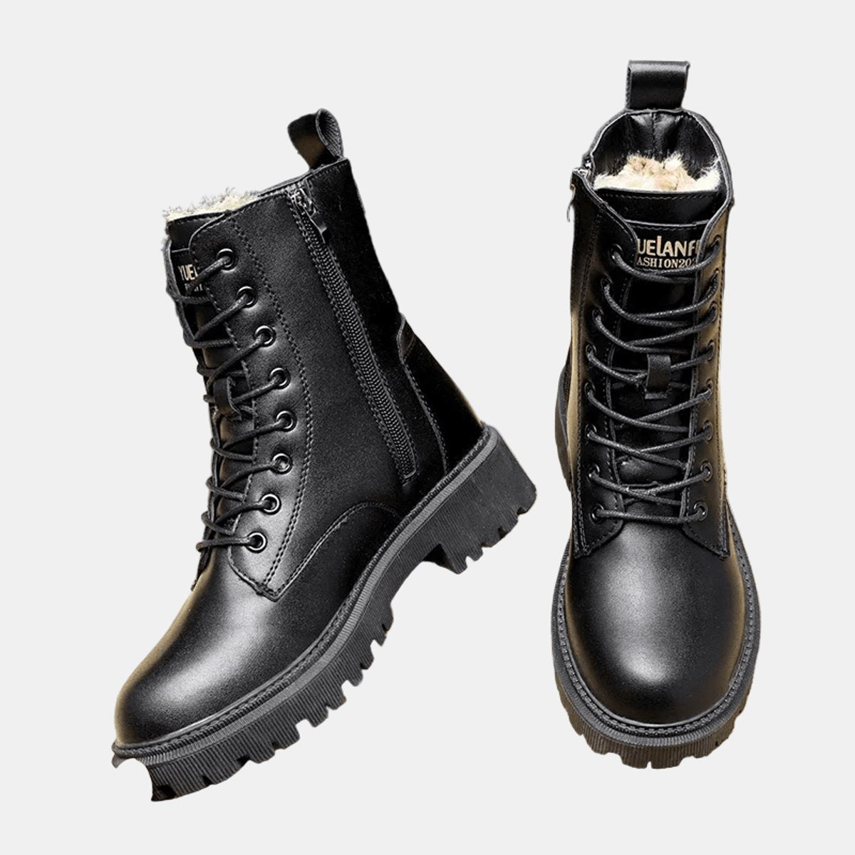 Women's Leather-Look Tie-Front Booties – view 3