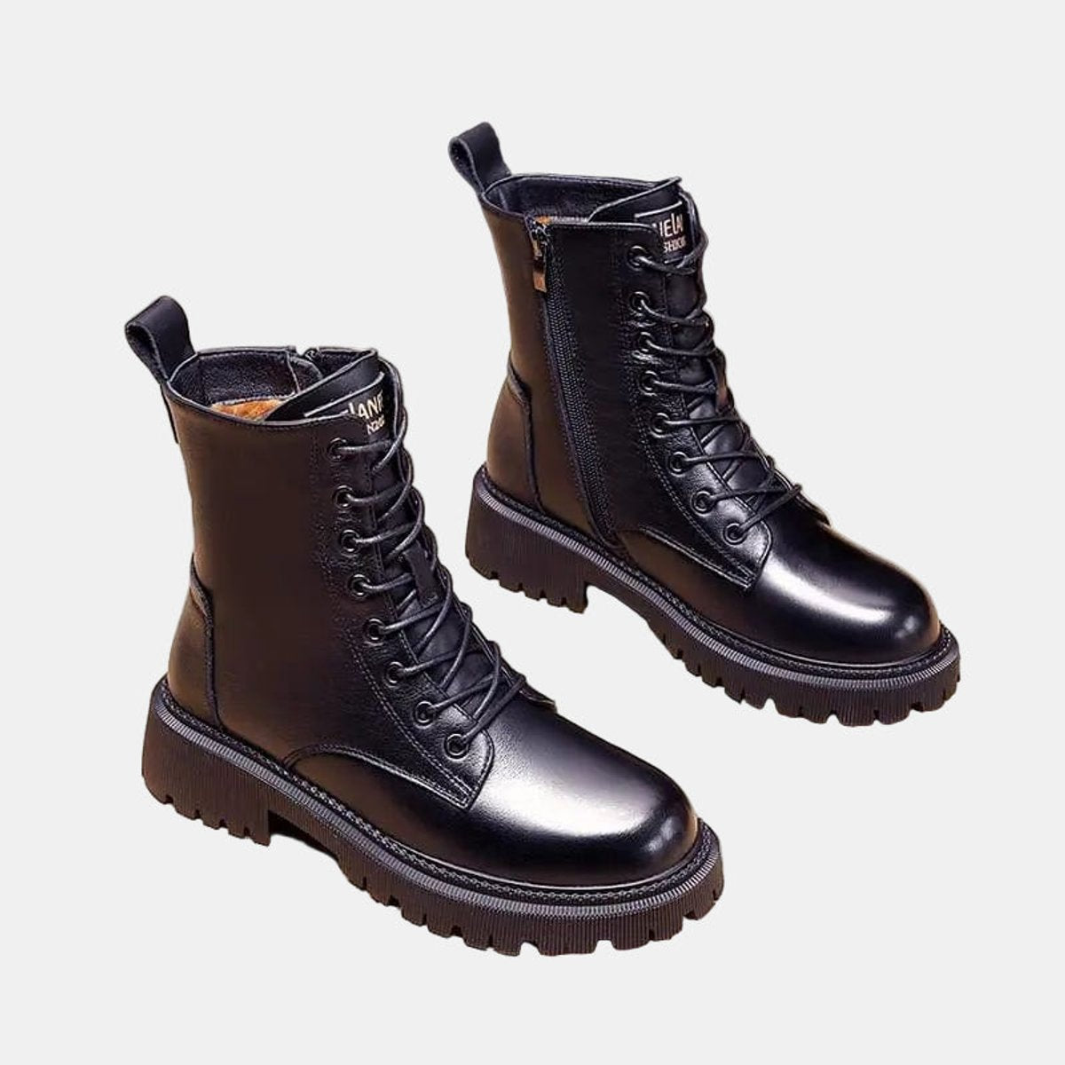 Women's Leather-Look Tie-Front Booties – view 4