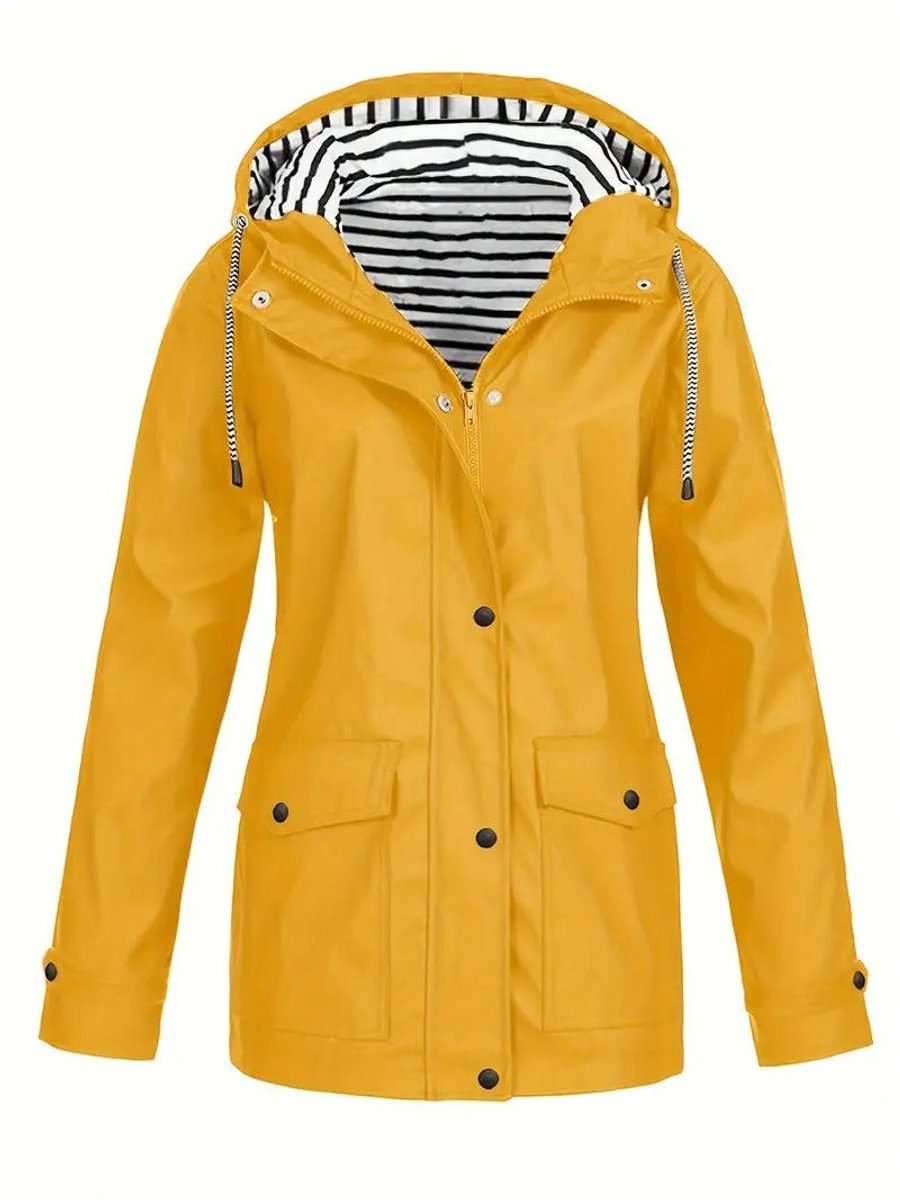 Women's Hood-Detail Weatherproof Full-Zip Rain Coat – view 2