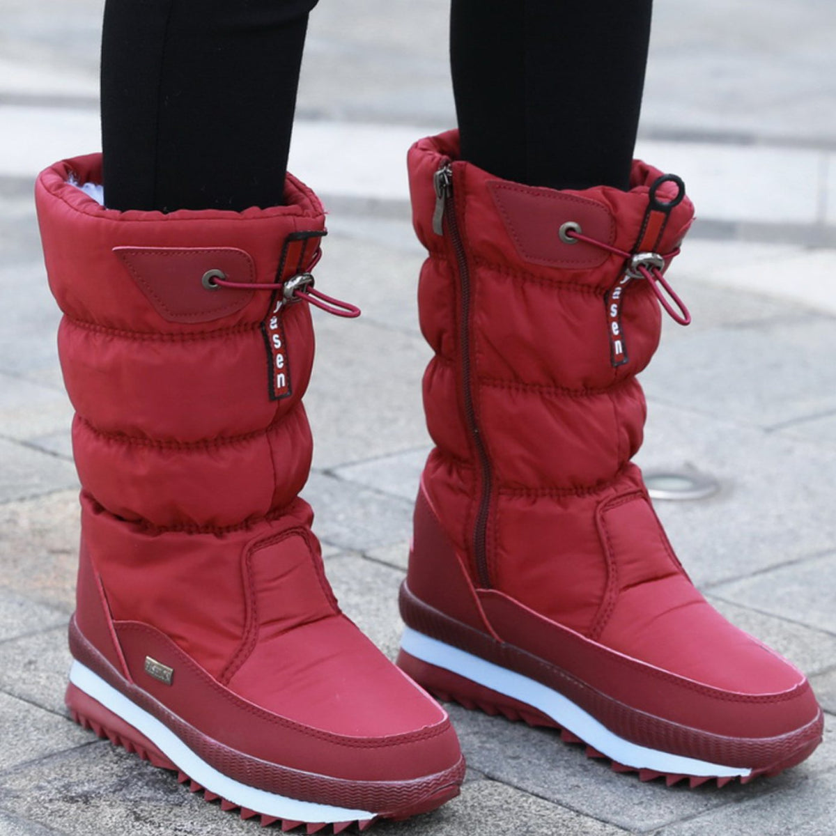 Women's Thermal-Lined Mid-Calf Side-Zip Snow Boots – view 4