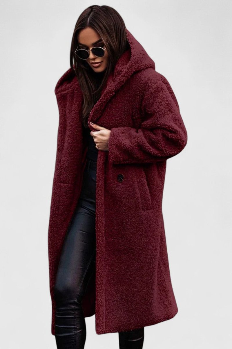 Women's Relaxed-Fit Teddy Fleece Coat – view 4