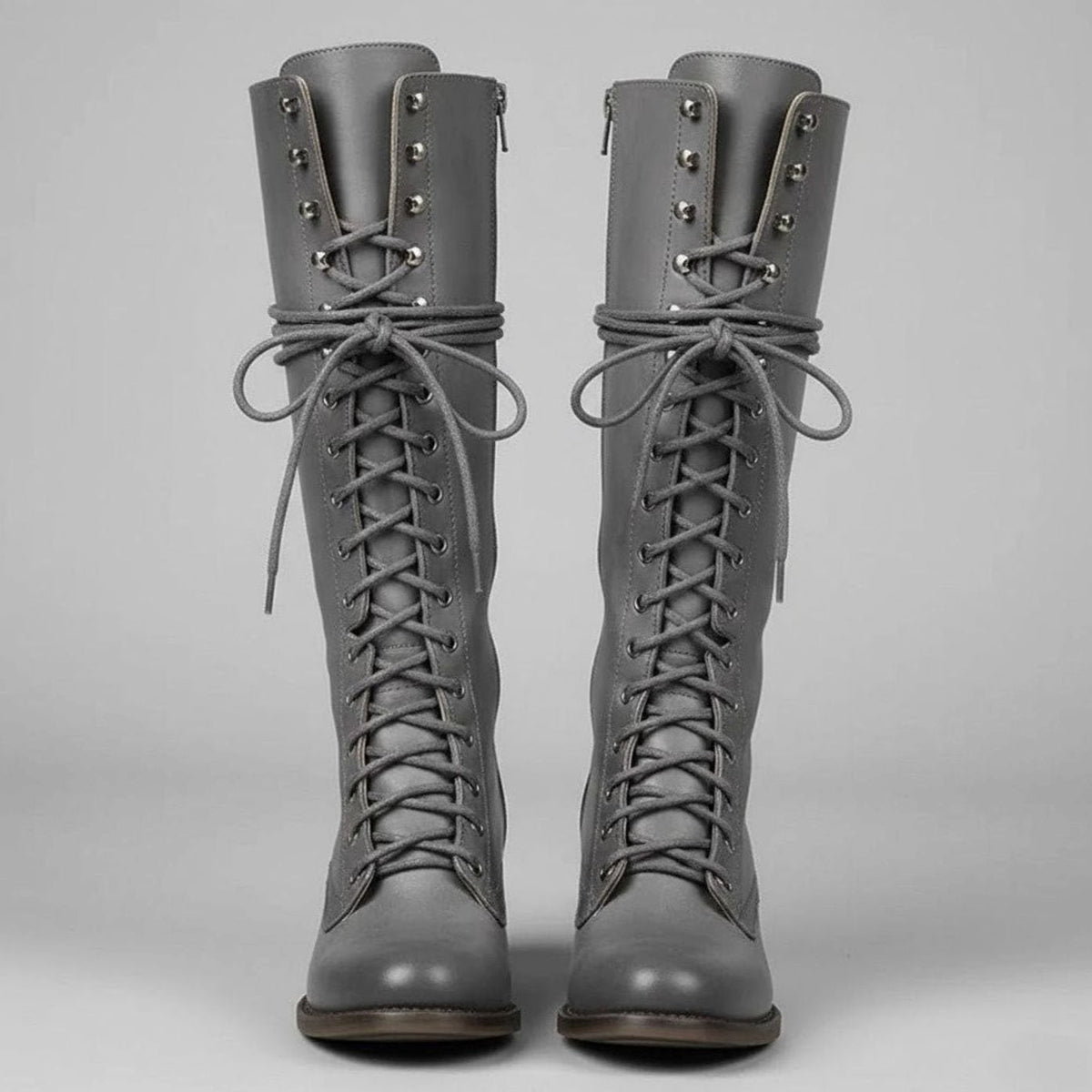 Women's Tie-Front Studded Knee-High Boots – view 3