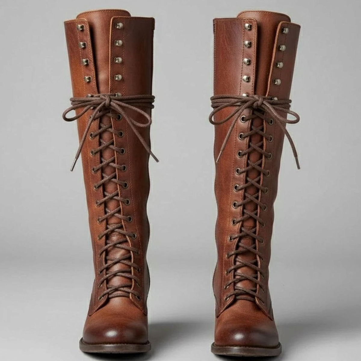 Women's Tie-Front Studded Knee-High Boots – view 5