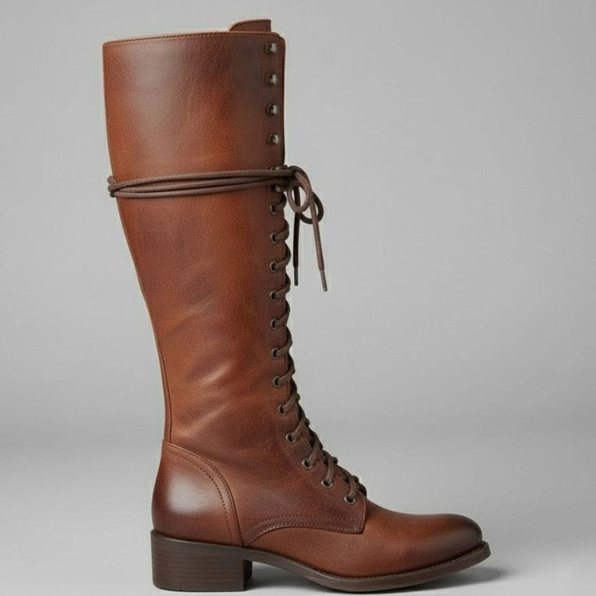 Women's Tie-Front Studded Knee-High Boots – view 6