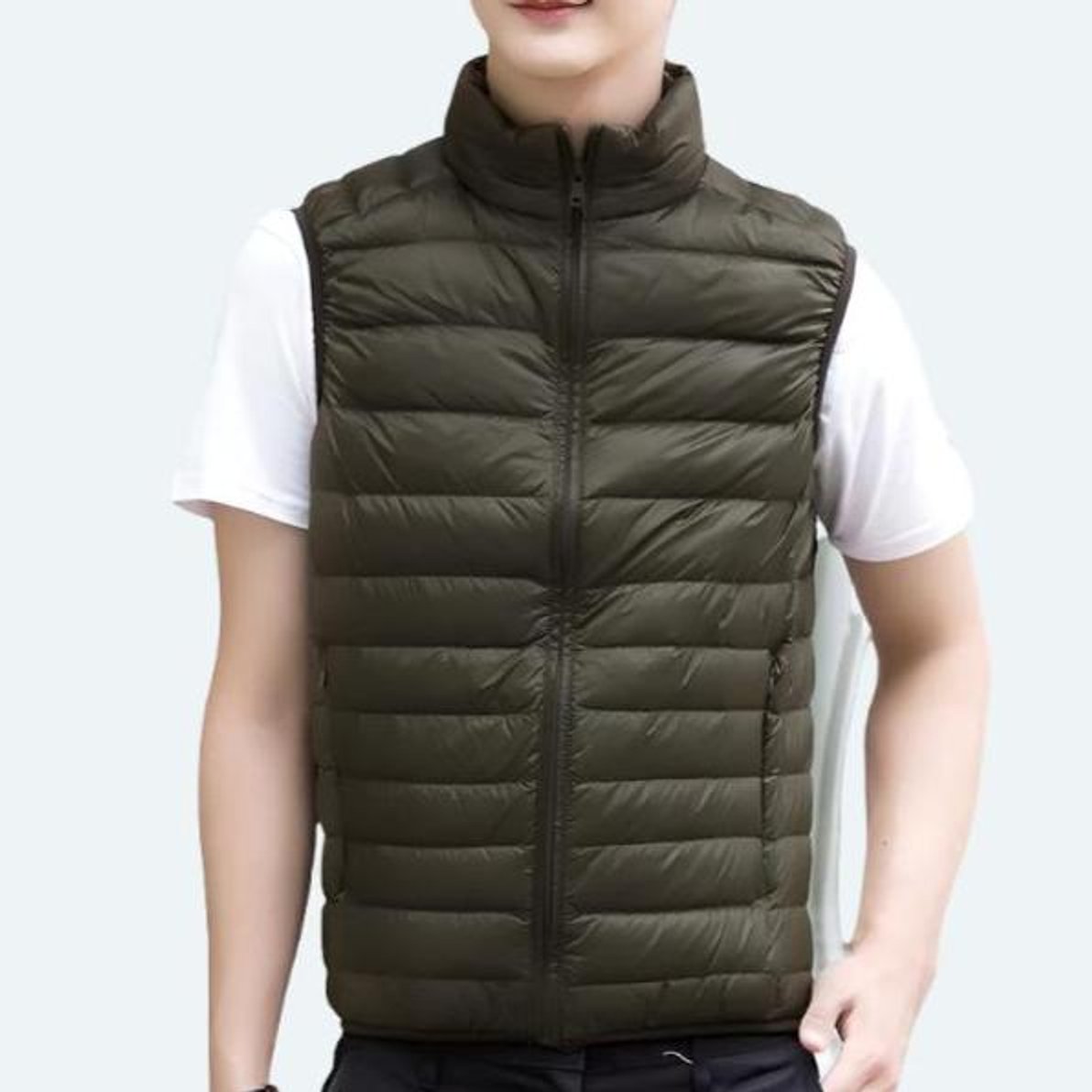 Women's Light-Weight Padded Puffer Vest – Green