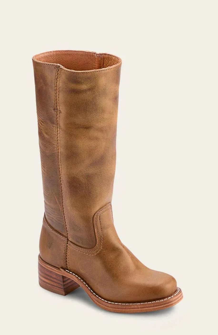 Women's Stacked-Heel Leather Western Boots for Evening Wear – view 3