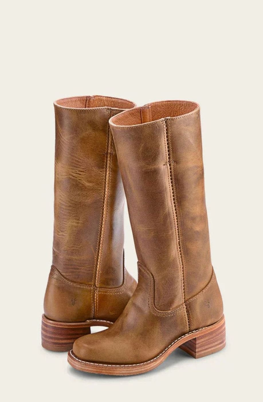 Women's Stacked-Heel Leather Western Boots for Evening Wear – view 4