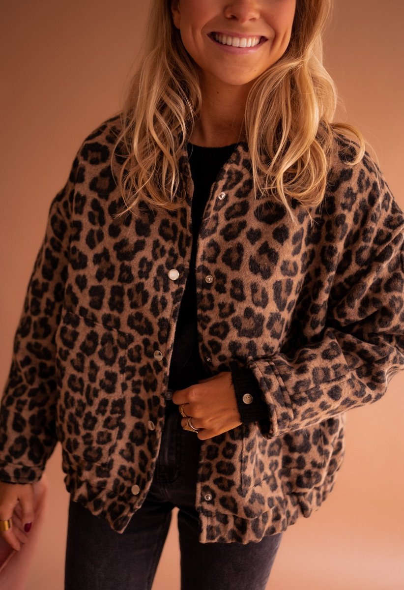 Women's Leopard Print Padded Jacket – Leopard