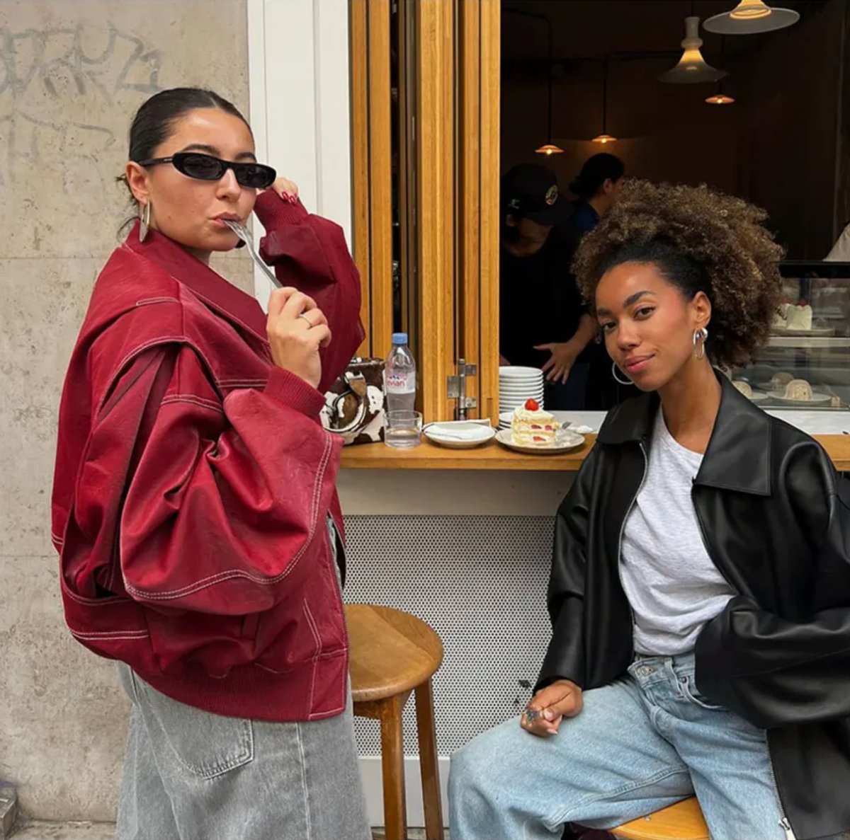 Women's Relaxed-Fit Contrast-Stitch Bomber Jacket – view 5