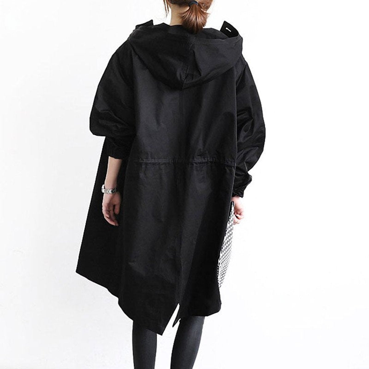 Women's Loose-Fit Water-Repellent Button-Front Trench Coat – view 8