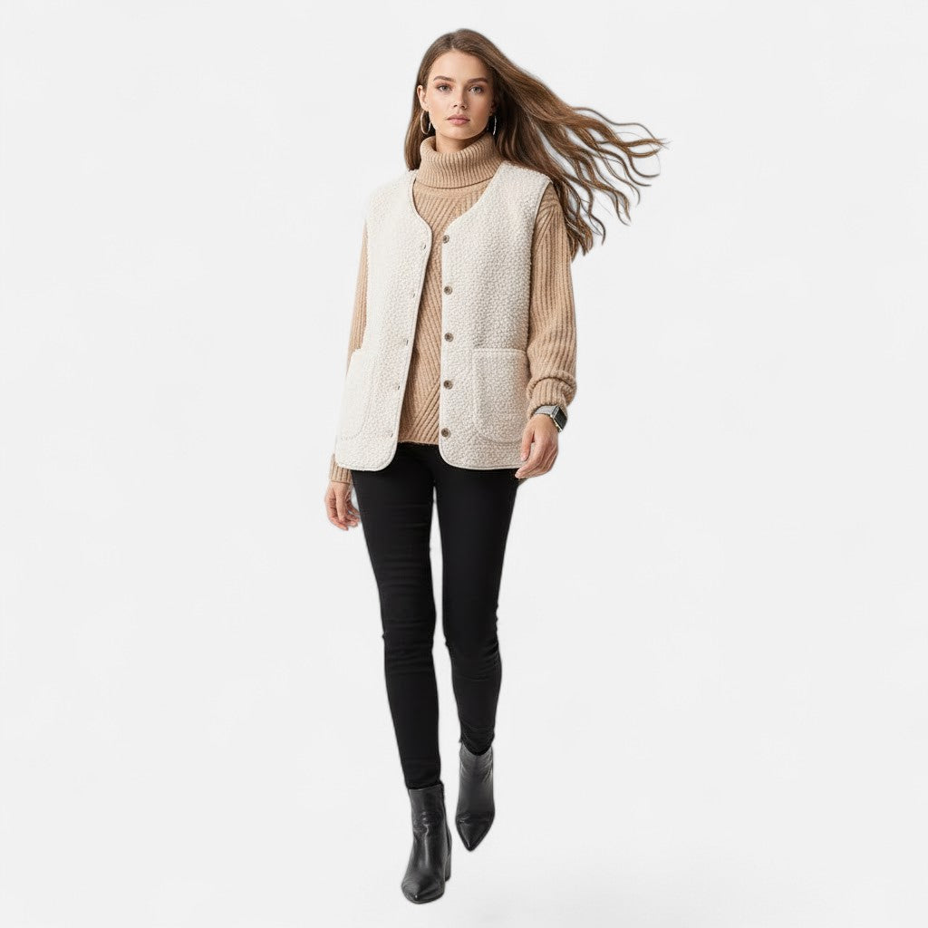 Women's Plush Knit Blend Vest – view 2