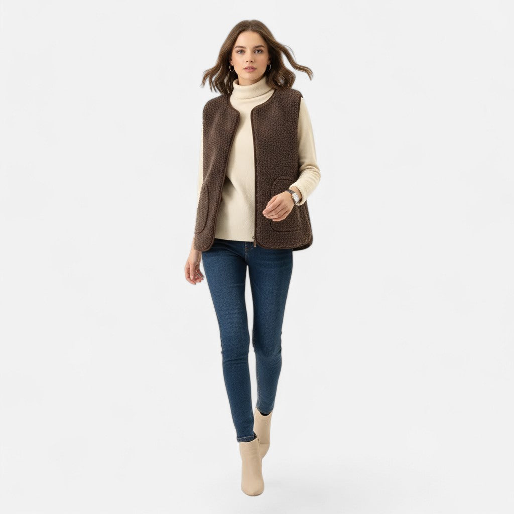 Women's Plush Knit Blend Vest – view 5