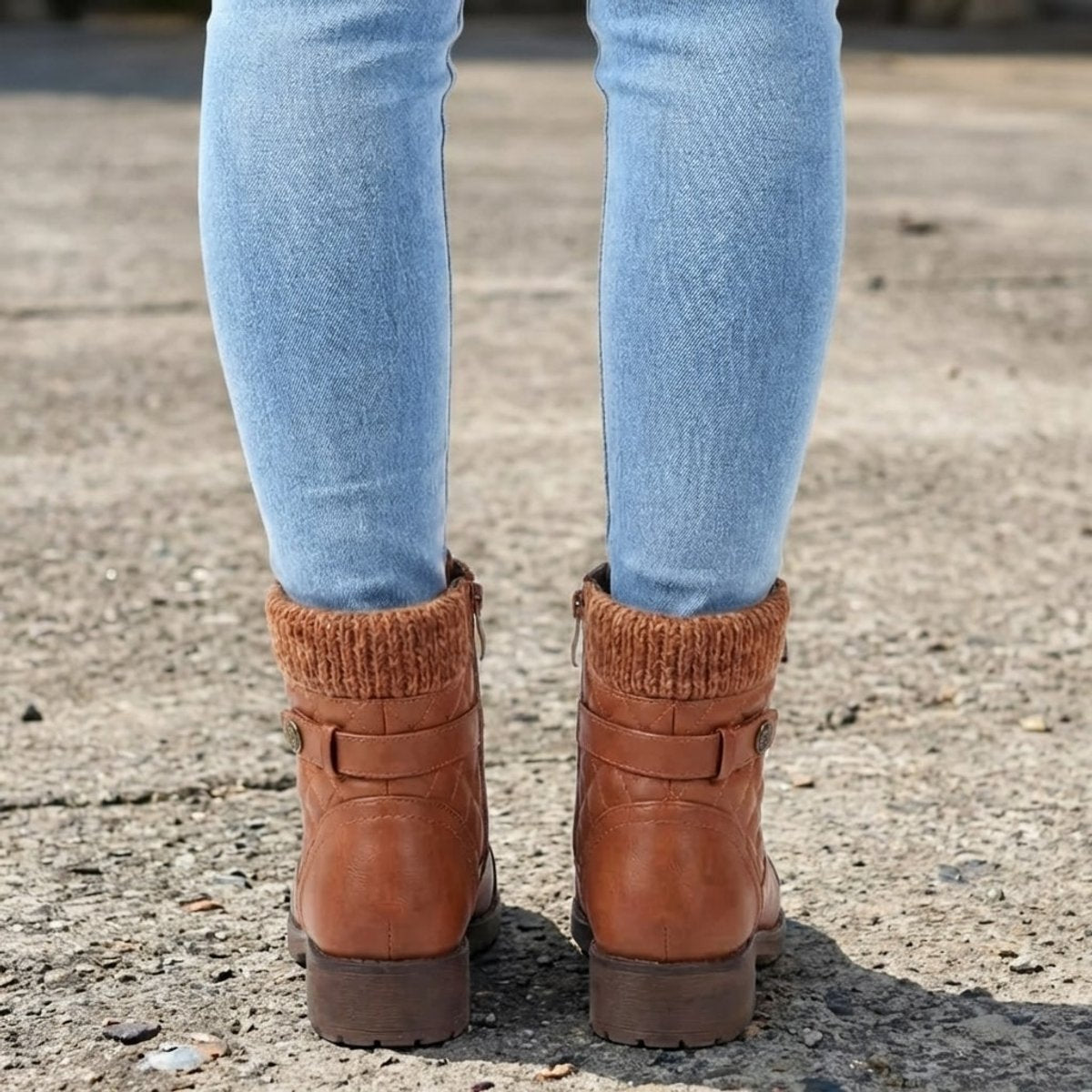 Women's Padded Laced Side-Zip Booties – view 3